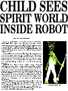 CHILD SEES SPIRIT WORLD INSIDE ROBOT
